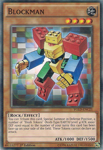 Blockman [YGLD-ENC21] Common Yu-Gi-Oh!