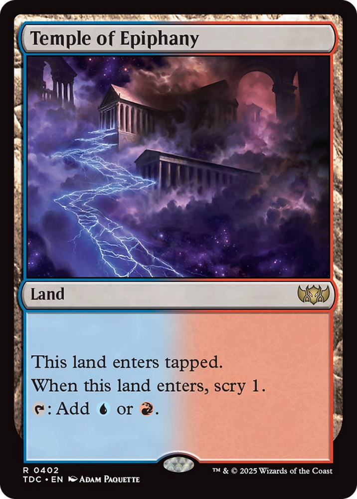 Temple of Epiphany [Tarkir: Dragonstorm Commander] Magic: The Gathering