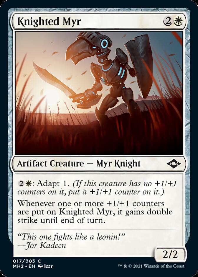 Knighted Myr [Modern Horizons 2] Magic: The Gathering