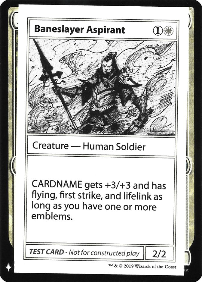 Baneslayer Aspirant [Mystery Booster Playtest Cards] Magic: The Gathering