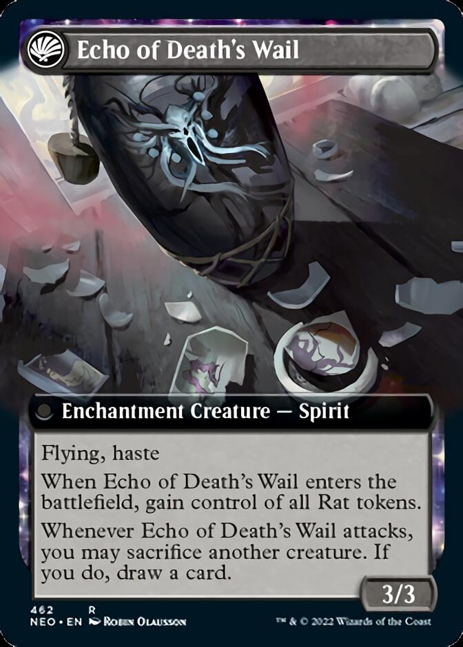 Tribute to Horobi // Echo of Death's Wail (Extended Art) [Kamigawa: Neon Dynasty] Magic: The Gathering