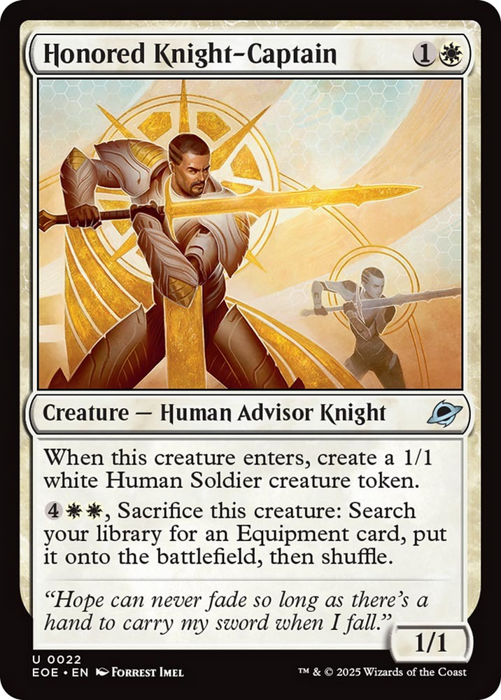 Honored Knight-Captain [Edge of Eternities] Magic: The Gathering