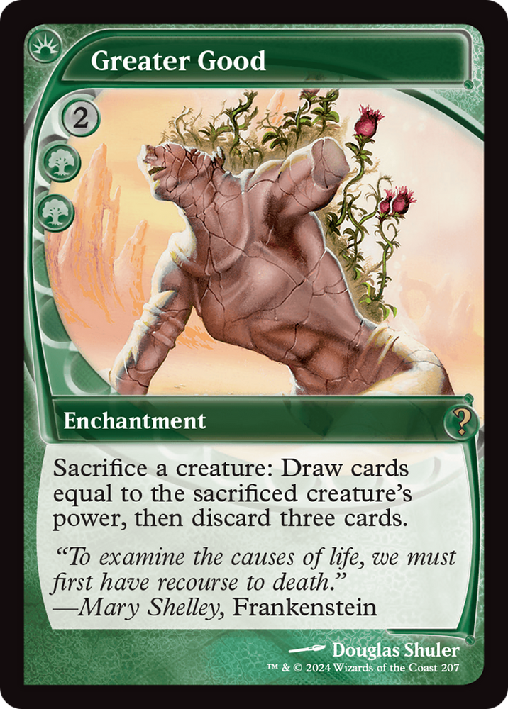 Greater Good (Future Sight) [Mystery Booster 2] Magic: The Gathering