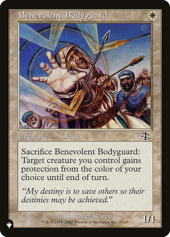 Benevolent Bodyguard [The List] Magic: The Gathering