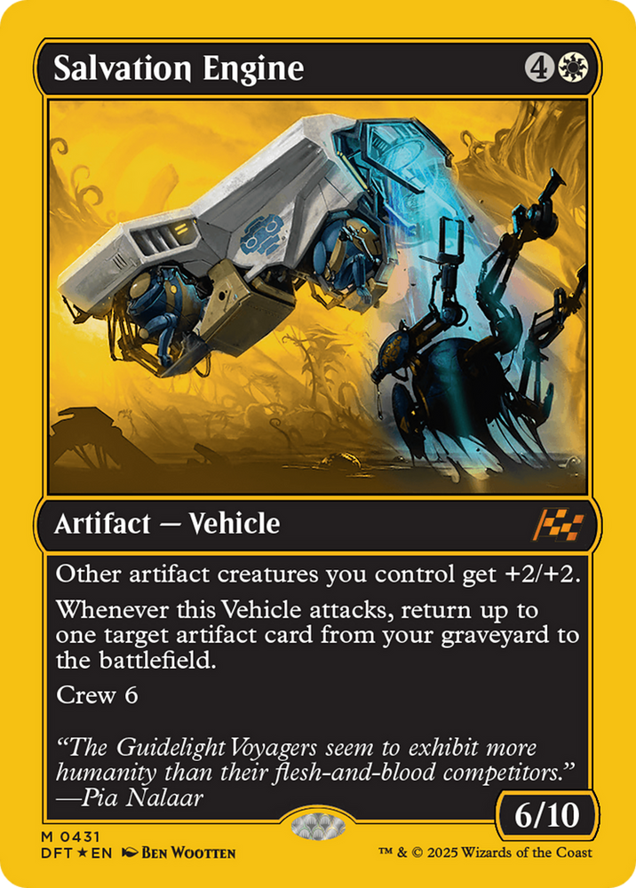 Salvation Engine (First-Place Foil) [Aetherdrift] Magic: The Gathering