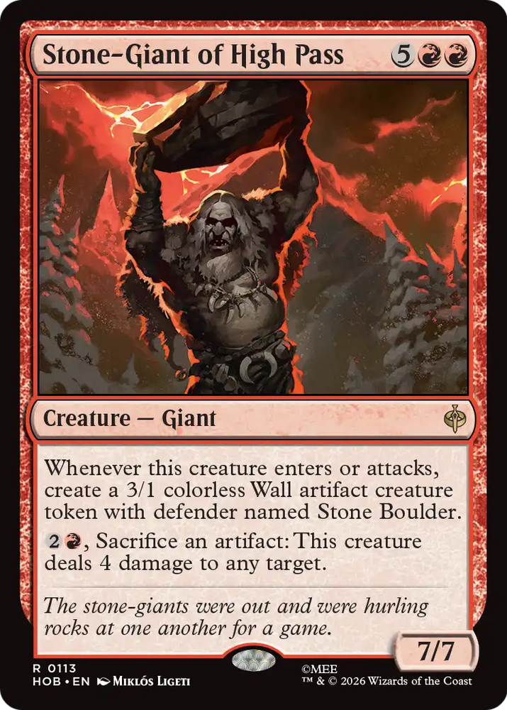 Stone-Giant of High Pass [The Hobbit] Magic: The Gathering