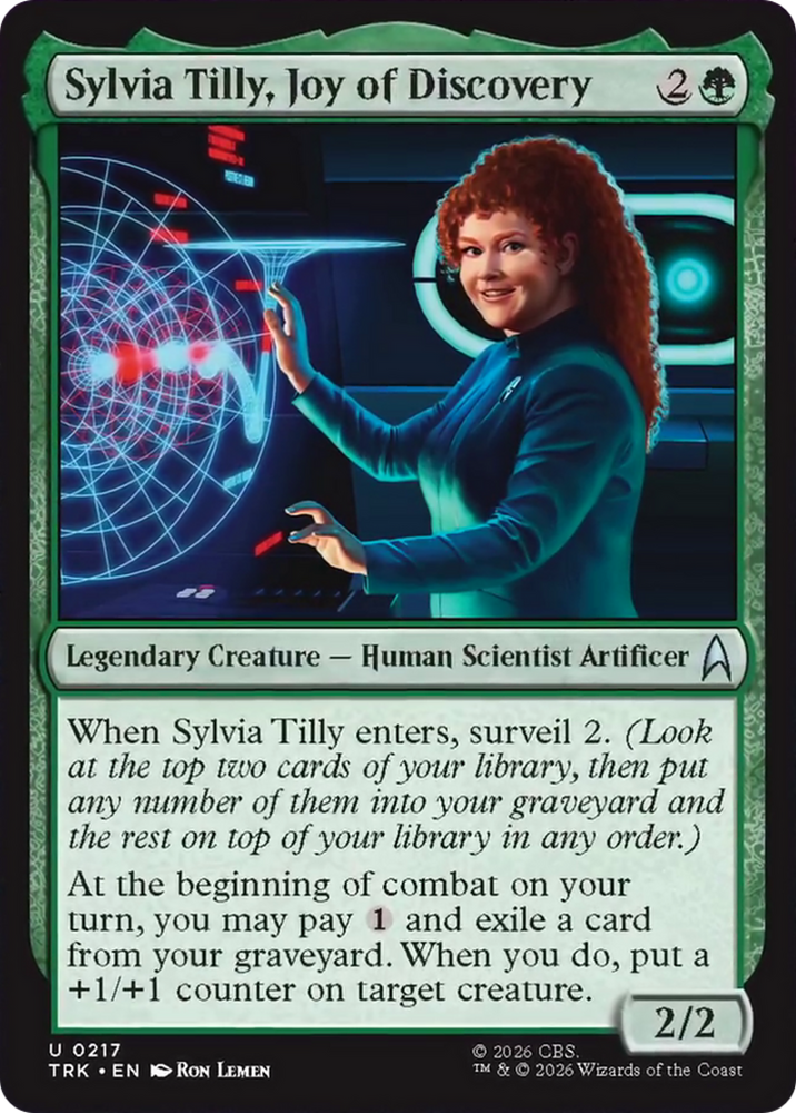 Sylvia Tilly, Joy of Discovery [Star Trek] Magic: The Gathering