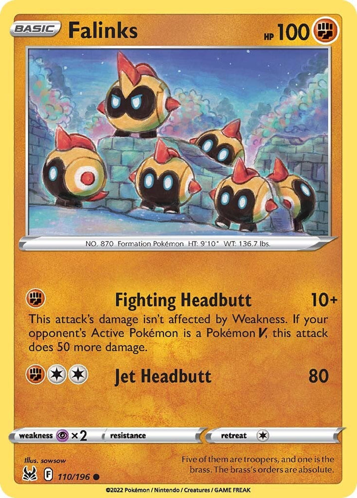 Falinks (110/196) [Sword & Shield: Lost Origin] Pokémon