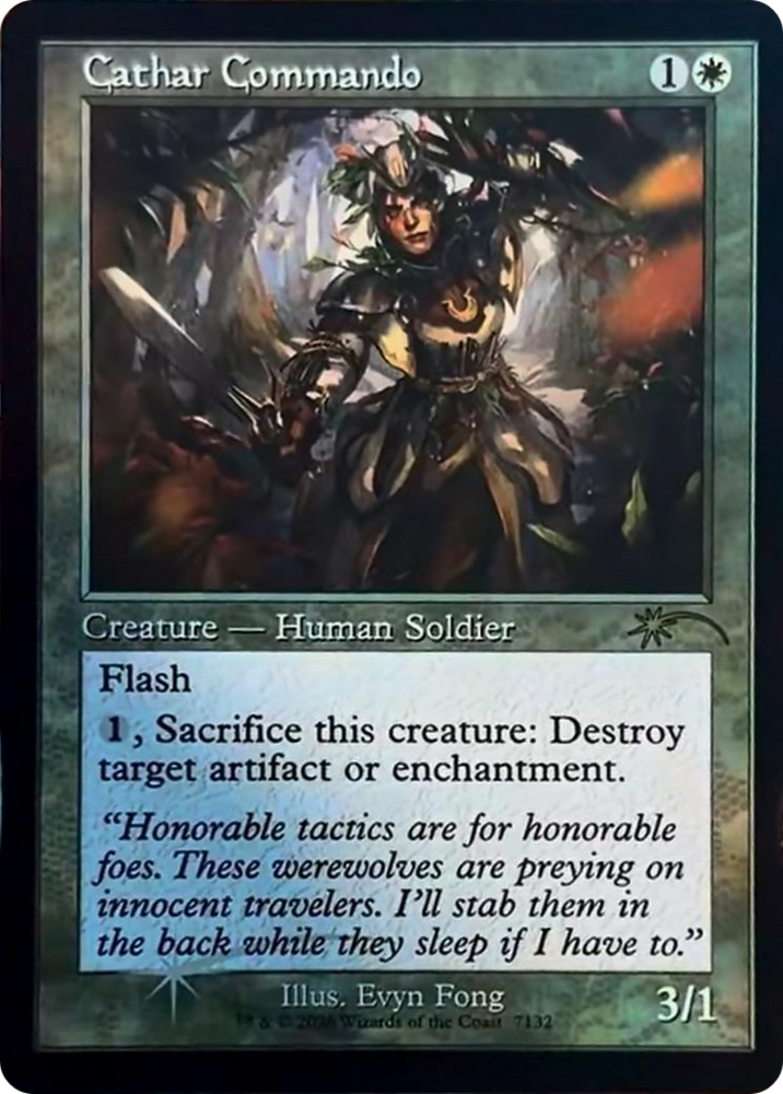 Cathar Commando (Retro Frame) [Secret Lair Drop Series] Magic: The Gathering