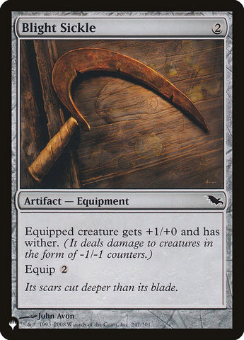 Blight Sickle [The List] Magic: The Gathering