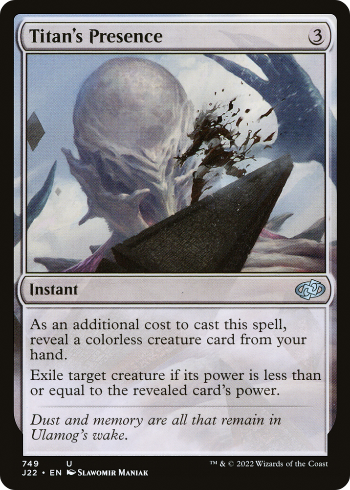Titan's Presence [Jumpstart 2022] Magic: The Gathering