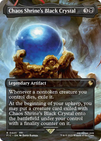 Chaos Shrine's Black Crystal (Borderless) [FINAL FANTASY Commander] Magic: The Gathering