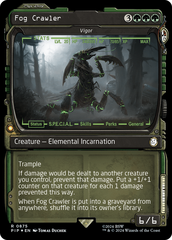 Fog Crawler - Vigor (Showcase) (Surge Foil) [Fallout] Magic: The Gathering