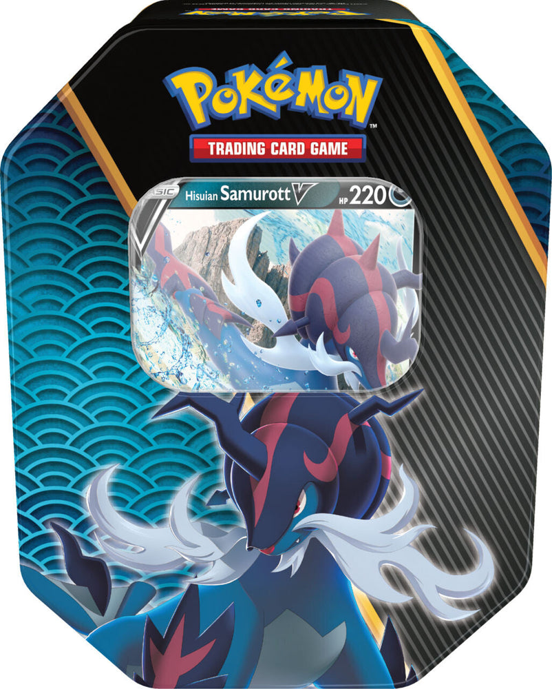 Divergent Powers Tin (Hisuian Samurott V) (International Version) Pokémon