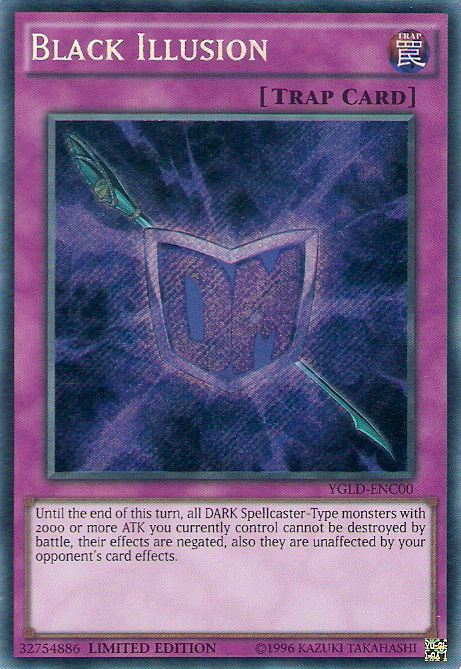 Black Illusion [YGLD-ENC00] Secret Rare Yu-Gi-Oh!
