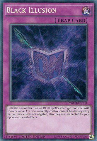 Black Illusion [YGLD-ENC00] Secret Rare Yu-Gi-Oh!