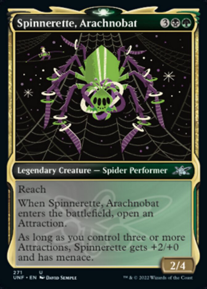 Spinnerette, Arachnobat (Showcase) [Unfinity] Magic: The Gathering