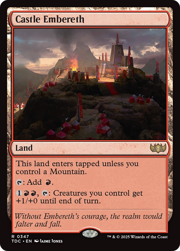 Castle Embereth [Tarkir: Dragonstorm Commander] Magic: The Gathering