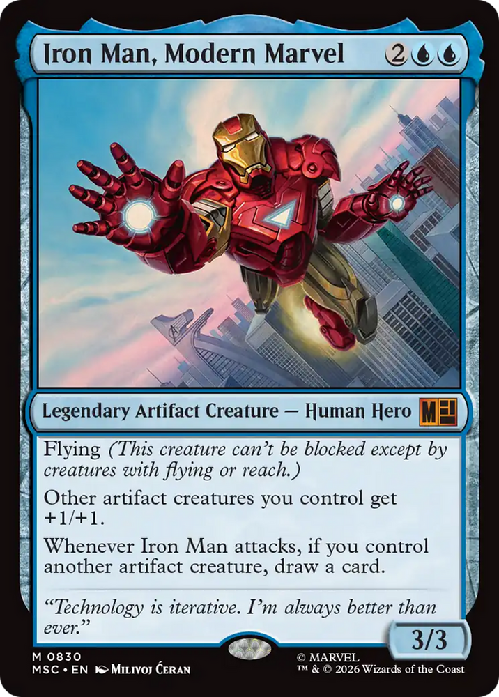 Iron Man, Modern Marvel [Marvel Super Heroes Commander] Magic: The Gathering