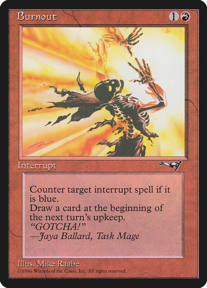 Burnout [Alliances] Magic: The Gathering