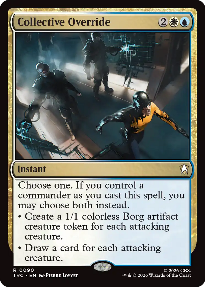 Collective Override (Surge Foil) [Star Trek Commander] Magic: The Gathering