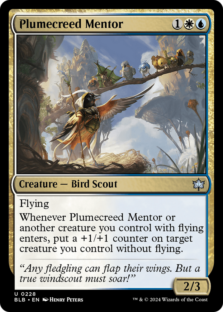 Plumecreed Mentor [Bloomburrow] Magic: The Gathering