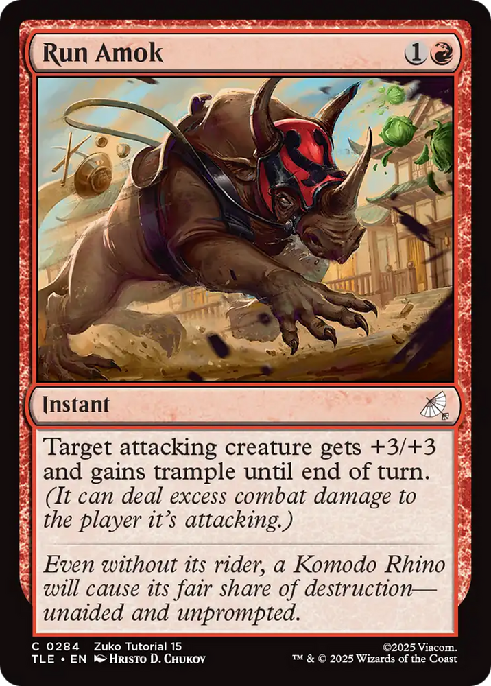 Run Amok (0284) [Avatar: The Last Airbender: Eternal-Legal] Magic: The Gathering