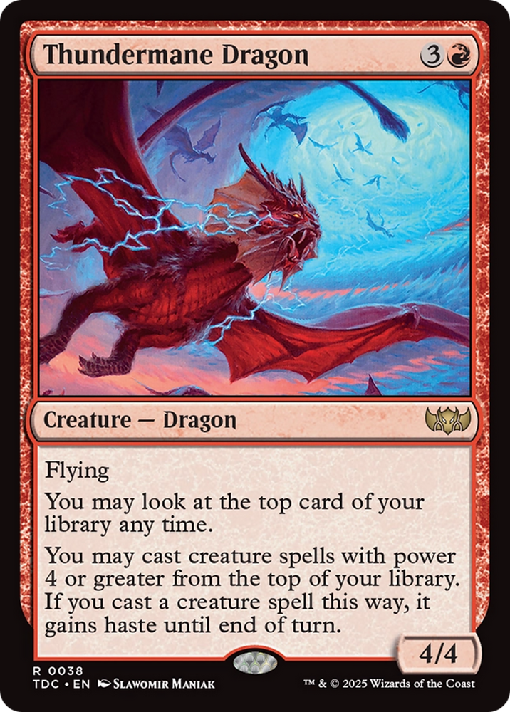Thundermane Dragon [Tarkir: Dragonstorm Commander] Magic: The Gathering