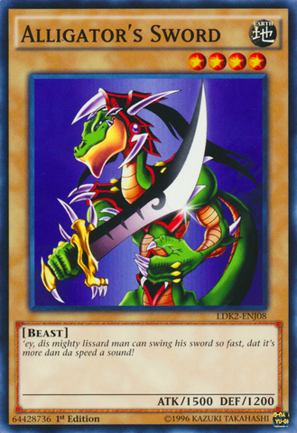 Alligator's Sword [LDK2-ENJ08] Common Yu-Gi-Oh!