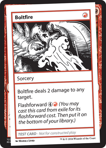 Boltfire [Mystery Booster 2 Playtest Cards] Magic: The Gathering