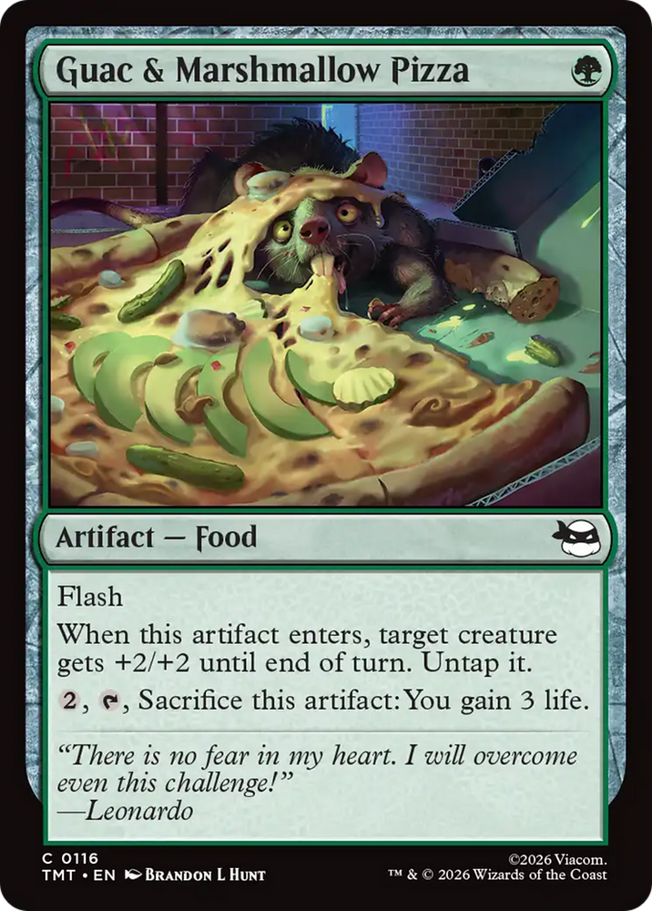 Guac & Marshmallow Pizza [Teenage Mutant Ninja Turtles] Magic: The Gathering