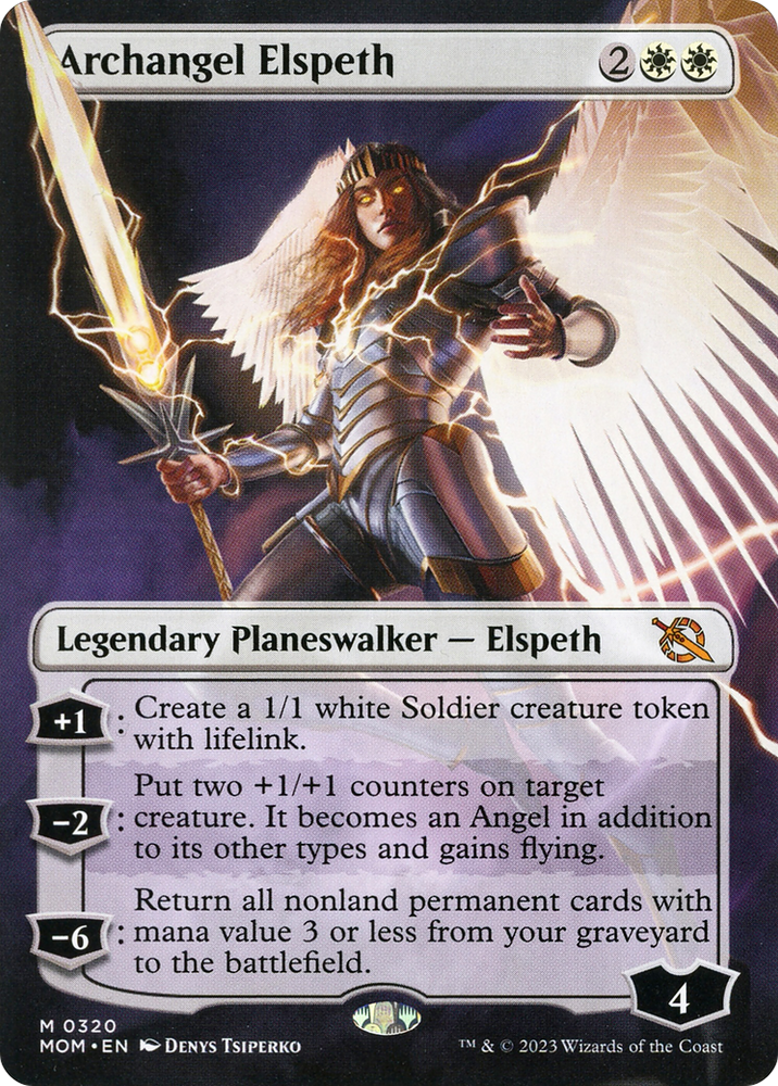 Archangel Elspeth (Borderless Alternate Art) [March of the Machine] Magic: The Gathering