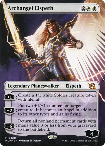 Archangel Elspeth (Borderless Alternate Art) [March of the Machine] Magic: The Gathering