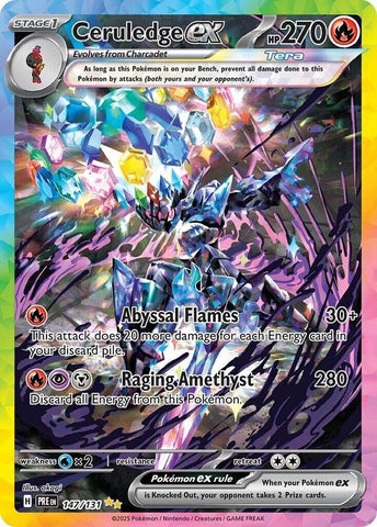 Ceruledge ex (147/131) [Scarlet & Violet: Prismatic Evolutions] Pokémon