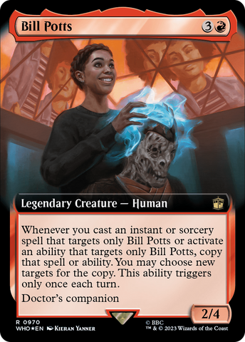 Bill Potts (Extended Art) (Surge Foil) [Doctor Who] Magic: The Gathering