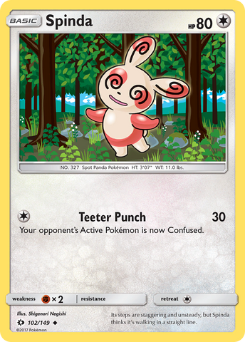 Spinda (102/149) [Sun & Moon: Base Set] Pokémon