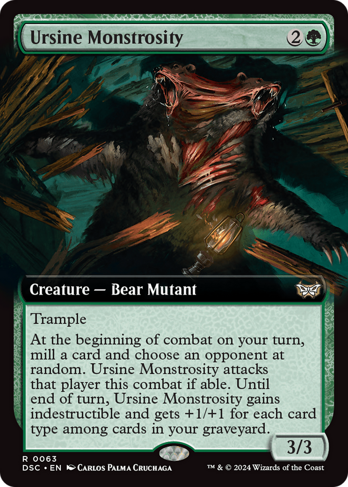 Ursine Monstrosity (Extended Art) [Duskmourn: House of Horror Commander] Magic: The Gathering
