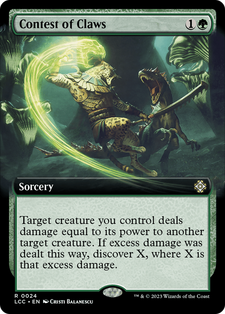 Contest of Claws (Extended Art) [The Lost Caverns of Ixalan Commander] Magic: The Gathering