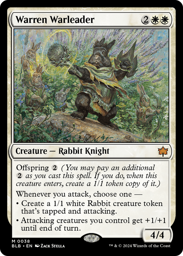Warren Warleader [Bloomburrow] Magic: The Gathering