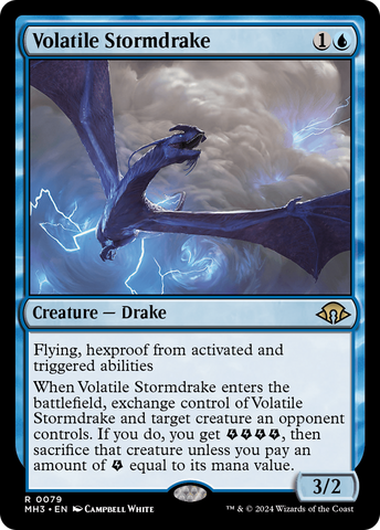 Volatile Stormdrake [Modern Horizons 3] Magic: The Gathering