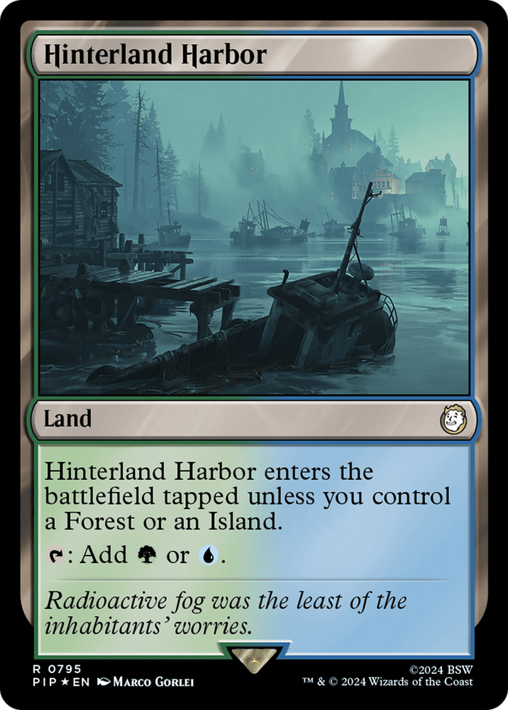 Hinterland Harbor (Surge Foil) [Fallout] Magic: The Gathering