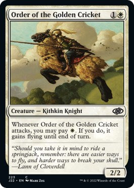 Order of the Golden Cricket [Jumpstart 2022] Magic: The Gathering