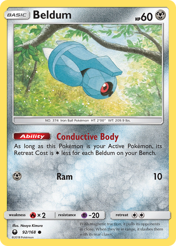 Beldum (92/168) [Sun & Moon: Celestial Storm] Pokémon