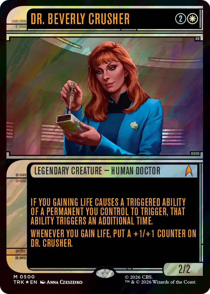 Dr. Beverly Crusher (Showcase) (Surge Foil) [Star Trek] Magic: The Gathering