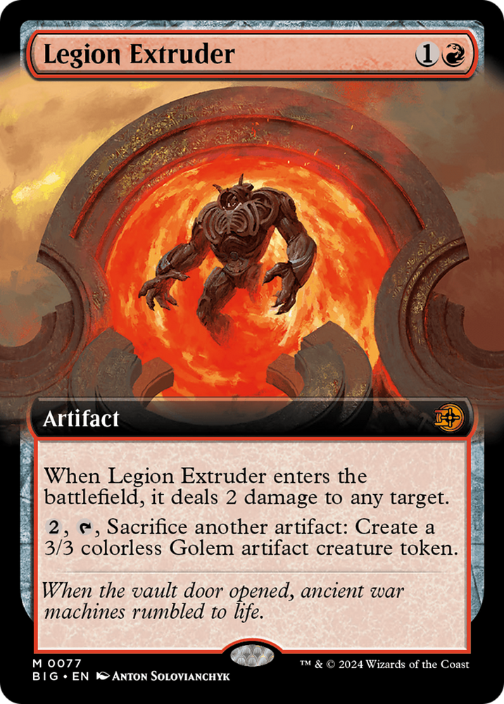 Legion Extruder (Extended Art) [Outlaws of Thunder Junction: The Big Score] Magic: The Gathering