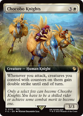 Chocobo Knights (Extended Art) [FINAL FANTASY Commander] Magic: The Gathering