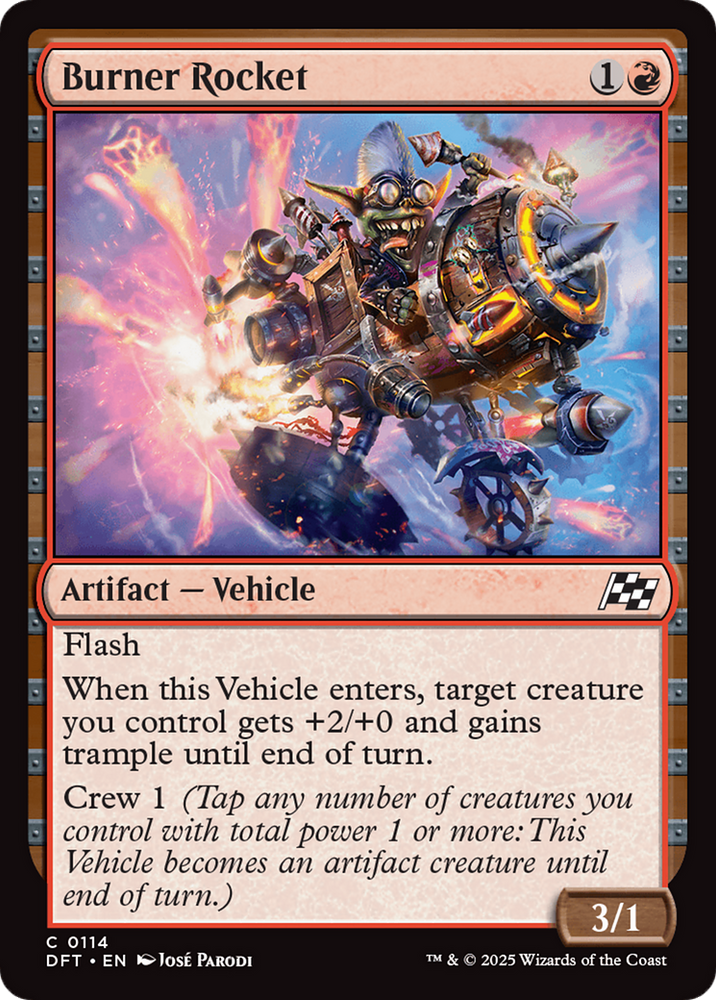Burner Rocket [Aetherdrift] Magic: The Gathering