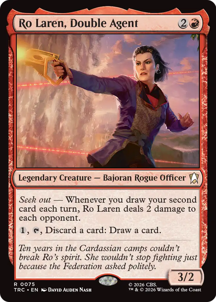 Ro Laren, Double Agent (Surge Foil) [Star Trek Commander] Magic: The Gathering