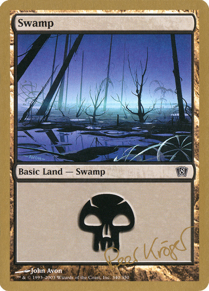Swamp (pk340) (Peer Kroger) [World Championship Decks 2003] Magic: The Gathering
