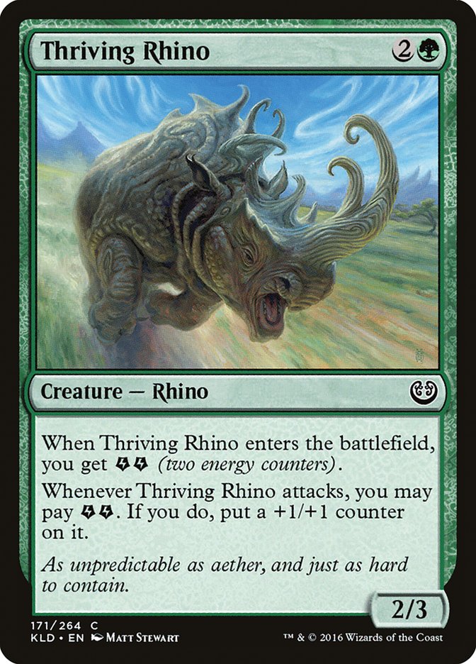 Thriving Rhino [Kaladesh] Magic: The Gathering